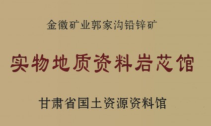金徽矿业郭家沟铅锌矿实物地质资料岩芯馆